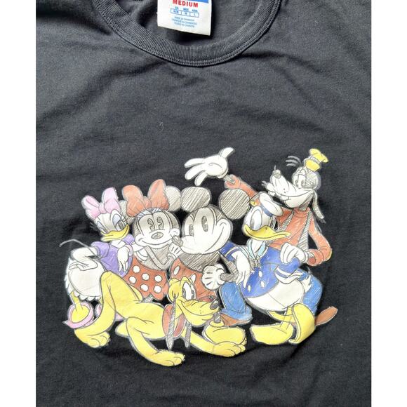 Disney Mickey Friends Shirt Mens Medium Champion Goofy Donald Minnie Pluto Tee - Picture 9 of 9